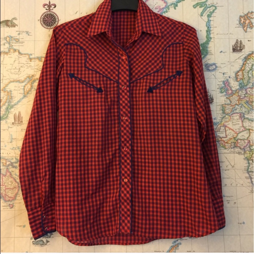 Vintage Western Button Down Shirt